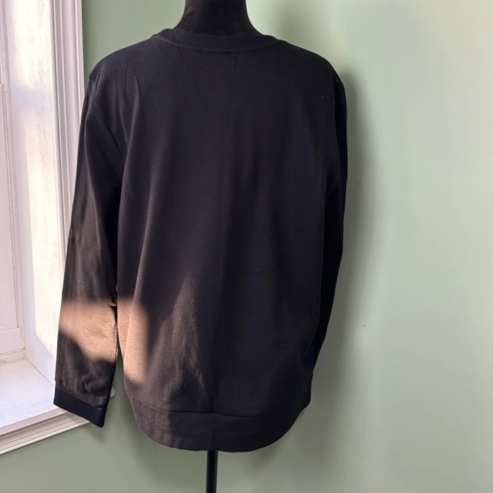 NWT, Kim, Rogers, hounds tooth, print sweatshirt, XL - Picture 3 of 4